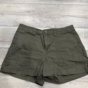 a new day Women's Dark Green Cargo Shorts